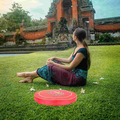 Worship Mat Meditation Cushion – Embroidered Round Prayer Seat for Ancestral Hall, Foyer & Floor Use