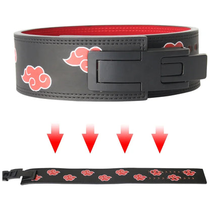 Double Row Cowhide Weightlifting Belt Leather Powerlifting Belt Women Men Functional Workout Gym  Adjustable Waist Support
