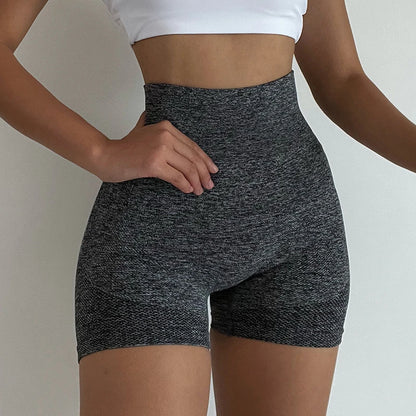 Women Yoga Shorts High Waist Butt Lifting Workout Fitness Tights Tummy Control Gym Running Stretched Pants Casual Sportswear