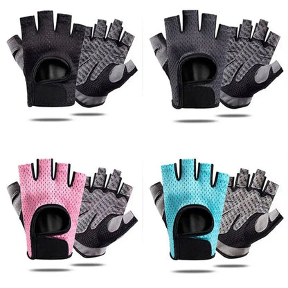 Breathable Workout Gloves Weight Lifting Fingerless Gym Fitness Exercise Half Finger Gloves for Powerlifting Women Men