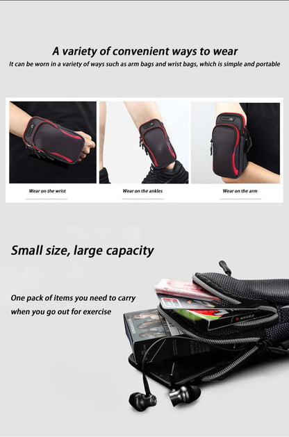 Universal Armband Sport Phone Bag For Running Arm Phone Holder Sports Mobile Case Hand for iPhone Xiaomi Huawei Under 6.5" 7.2