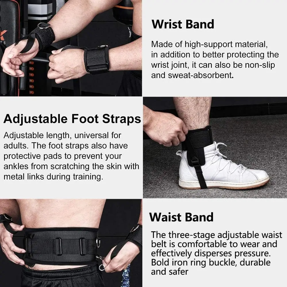 Boxing Resistance Bands Speed Agility and Strength Training Band Strap Home Gym Workout Equipment for Muay Thai MMA Martial Arts