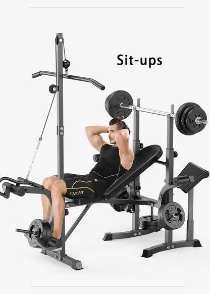 Foldable Multi-Function Adjustable Weight Bench