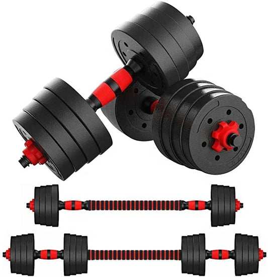 Home Gym Fitness Equipment Weight Lifting Dumbbel Kettlebell Adjustable 10-50kg Dumbbell Barbell Set