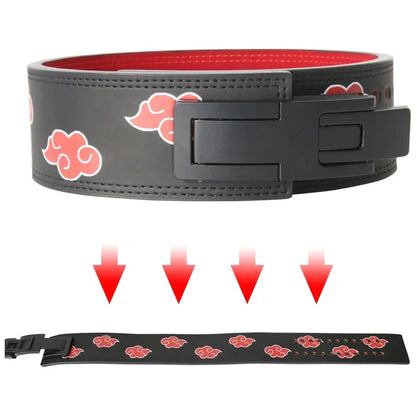 Double Row Cowhide Weightlifting Belt Leather Powerlifting Belt Women Men Functional Workout Gym  Adjustable Waist Support