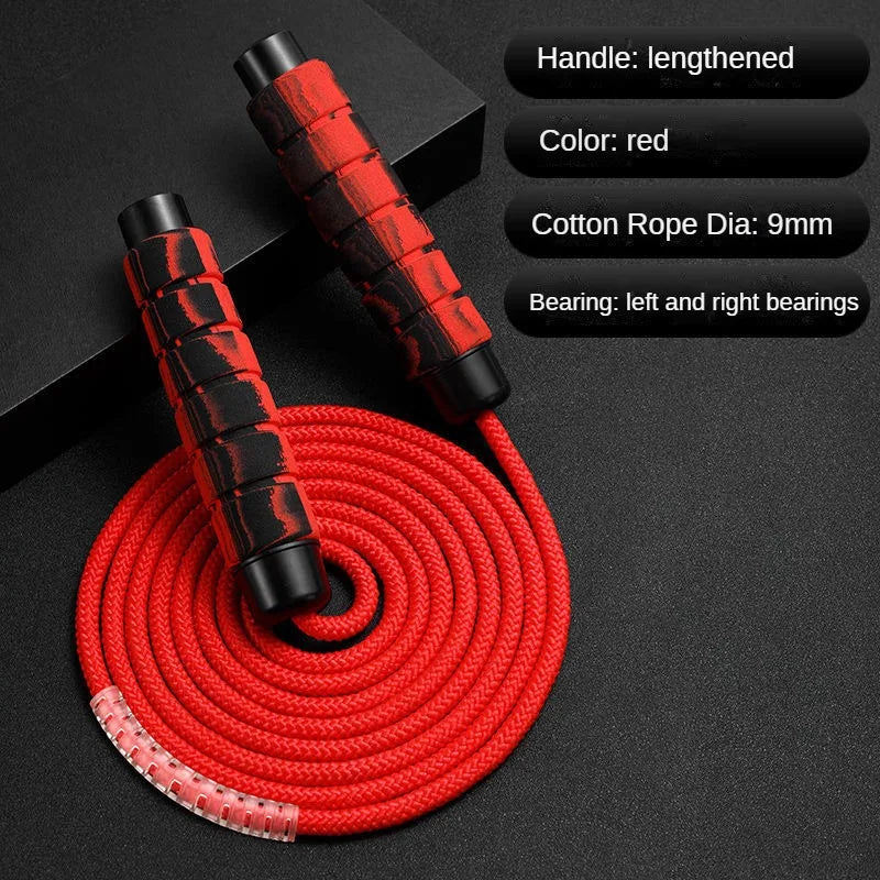 Boxing Jump Rope with Heavy Foam Grip Handles, Crossfit Skipping Rope, Fitness Workouts, Endurance Strength Training