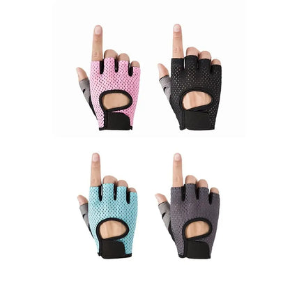 Breathable Workout Gloves Weight Lifting Fingerless Gym Fitness Exercise Half Finger Gloves for Powerlifting Women Men