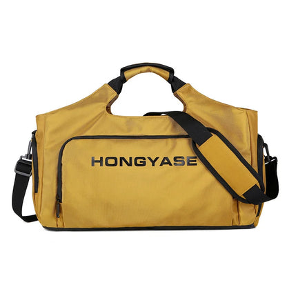 Fashion Lightweight Men Women Duffel Shoulder Bag Large Capacity Fitness Gym Bag With Shoes Pocket Male Hand Luggage Travel Bag