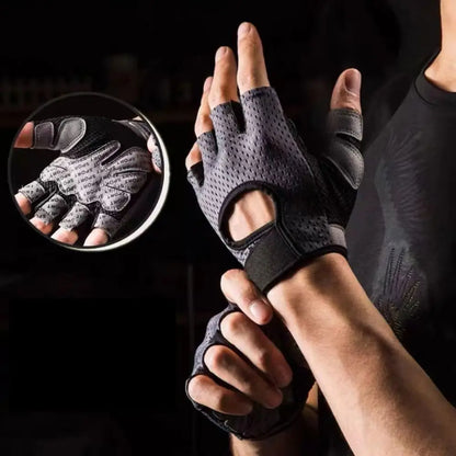 Breathable Workout Gloves Weight Lifting Fingerless Gym Fitness Exercise Half Finger Gloves for Powerlifting Women Men