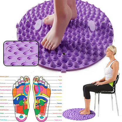 Magnetic Foot Massage Pad TPE Acupressure Yoga Mat Finger Pressure Board Muscle Relaxation Feet Training Acupoint Massager Tools