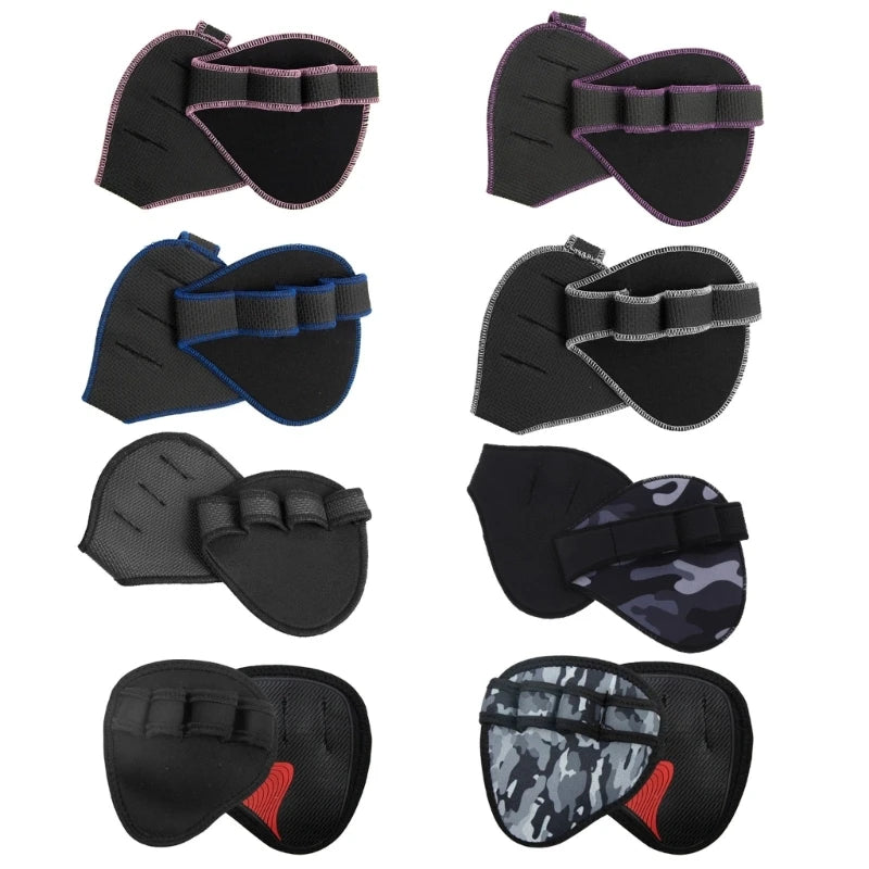 Lifting Grip Pads for Hands – Anti-Skid Gym Gloves for Weightlifting & Palm Protection (R66E)